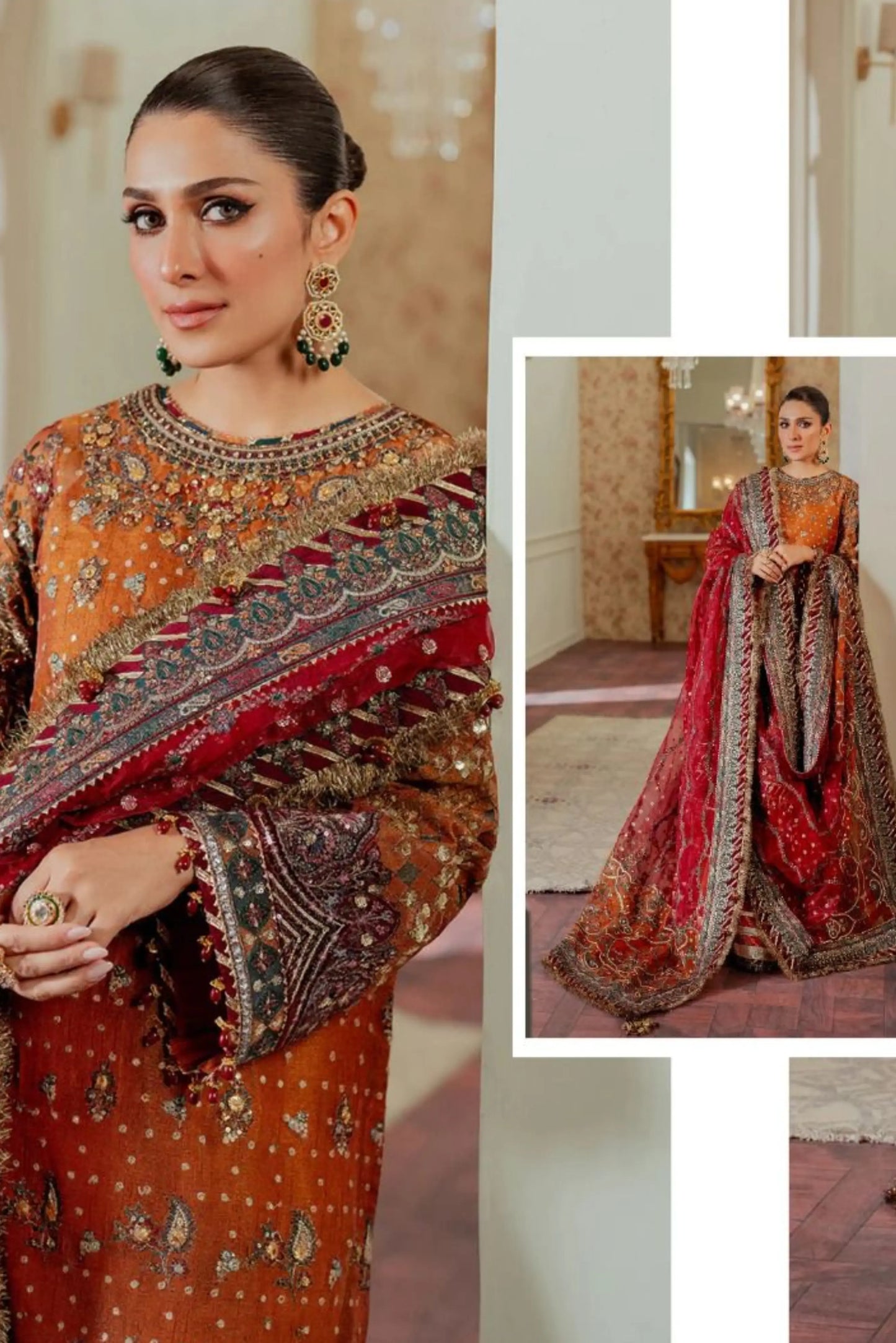 Baroque Chantelle EC-01 – Luxury 3-Piece Unstitched Zari Net Suit