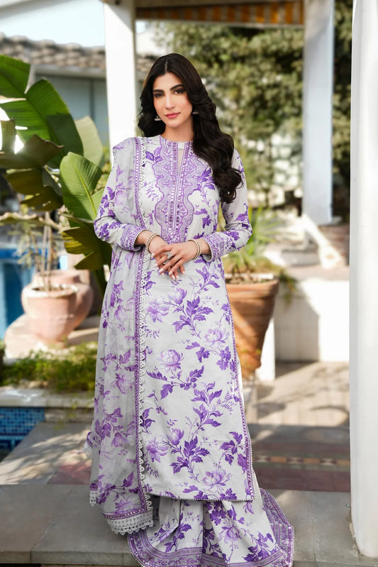 Aneela – Luxury Embroidered Lawn 3-Piece Unstitched Suit