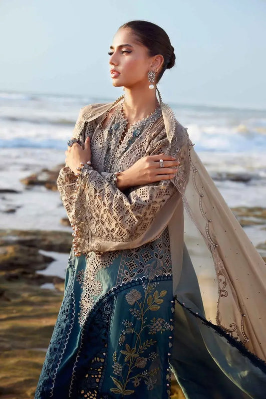 Maria.B Embroidered Lawn Unstitched 3Pc Suit