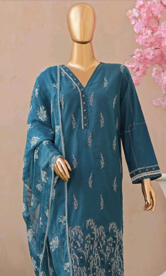 3d Floral Embroidery Lawn -03
