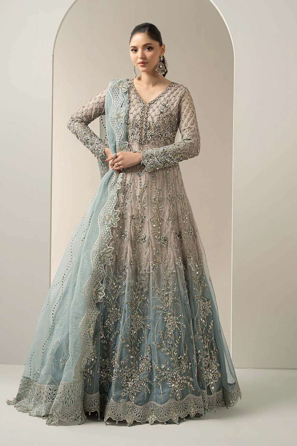 Embroidered Luxury Wedding Maxi Edition