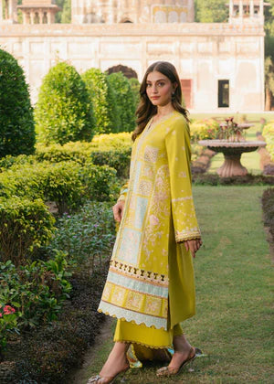 3 Pc Unstitched  Suit -Karandi