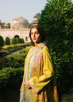 3 Pc Unstitched  Suit -Karandi