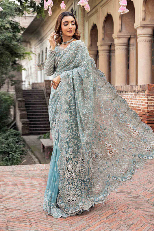 Maria B – Hand-Embellished Net Saree