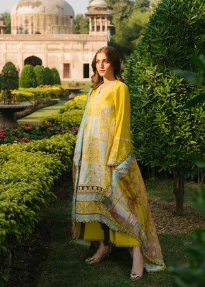 3 Pc Unstitched  Suit -Karandi