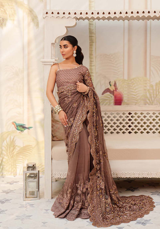 Zarqash | NORA Hand-Embellished Net Saree