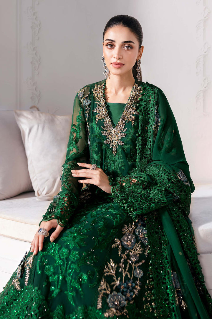 Maria B – 3-Piece Unstitched Embroidered Chiffon Suit | BD-3008