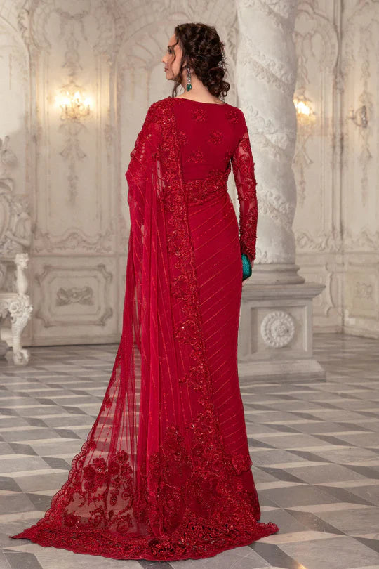 Maria B – Red Couture Saree