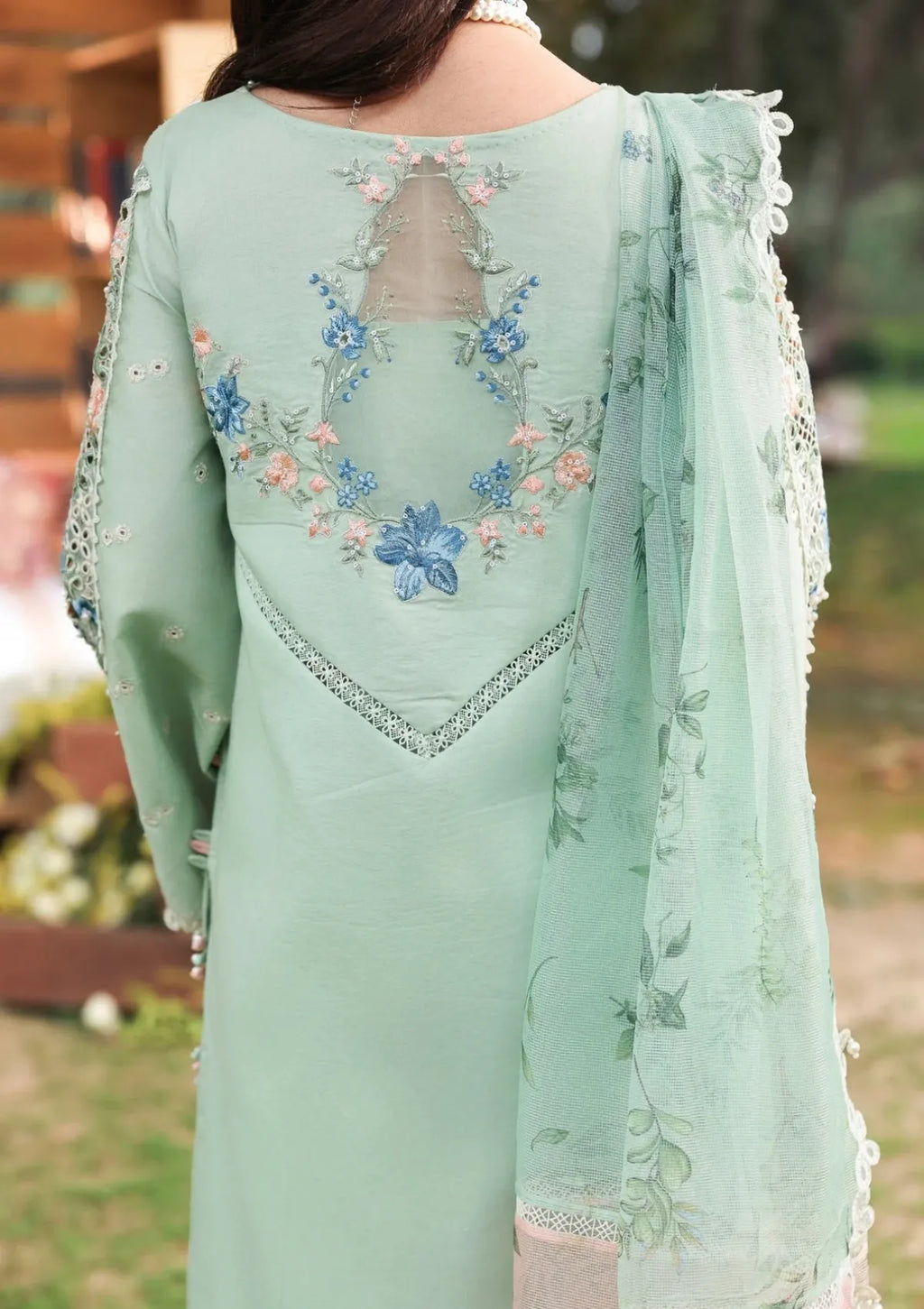 Tales of Petals by Sardinia Unstitched Embroidered Luxury Lawn