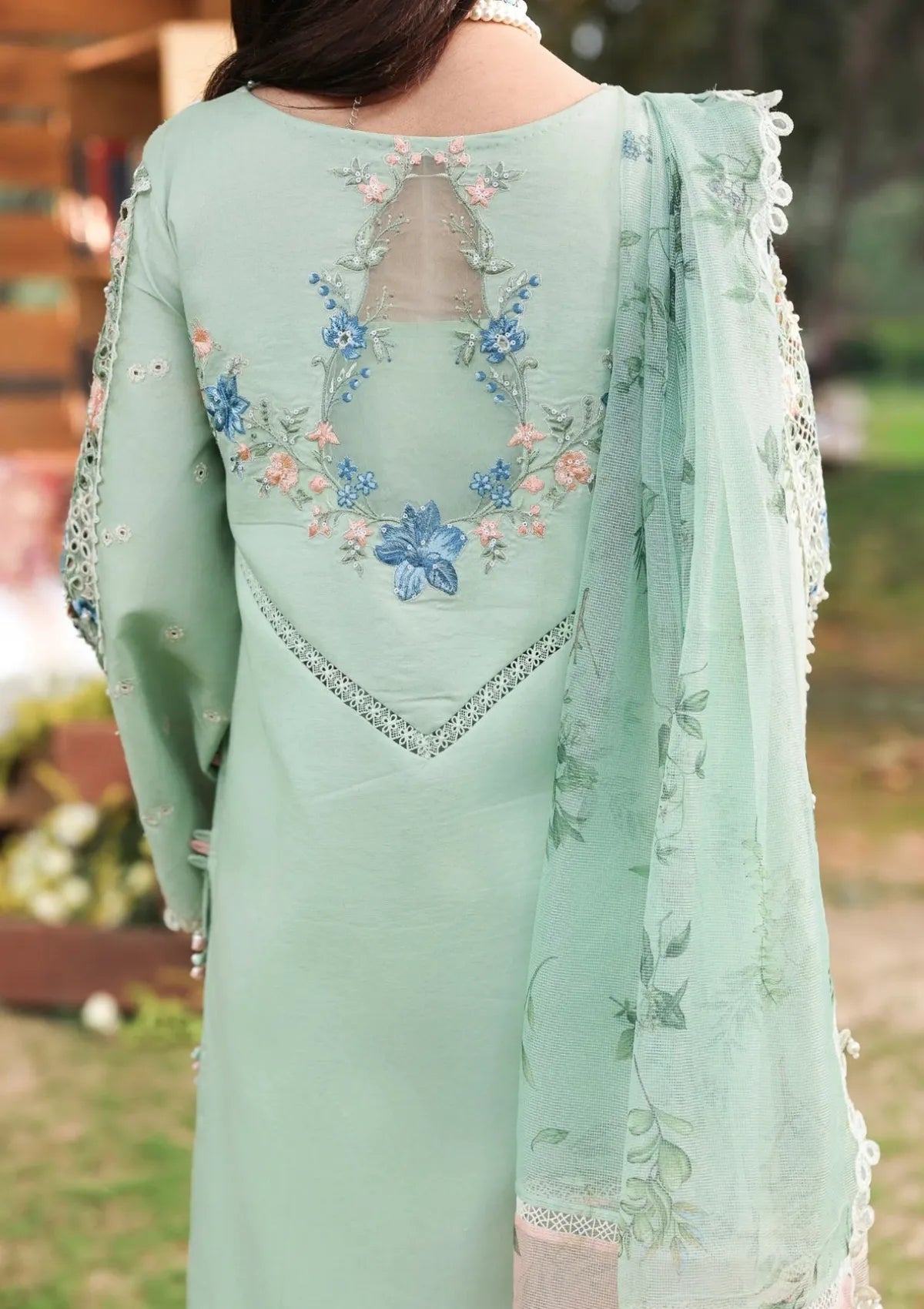 Tales of Petals by Sardinia Unstitched Embroidered Luxury Lawn