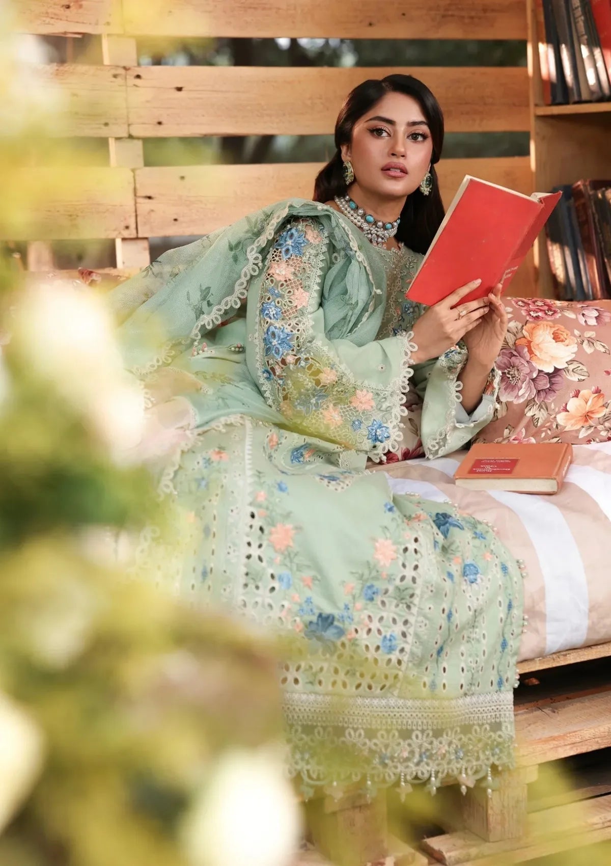 Tales of Petals by Sardinia Unstitched Embroidered Luxury Lawn