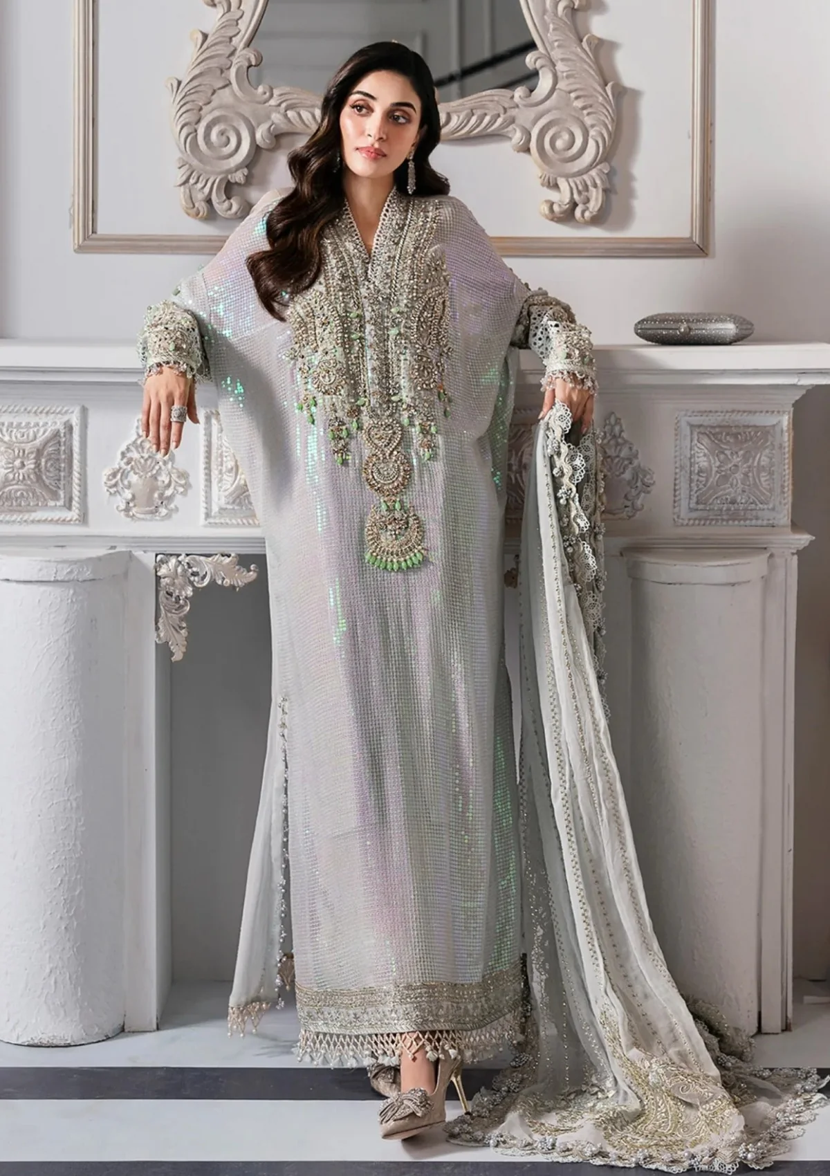 Maria B – 3-Piece Unstitched Embroidered Chiffon Suit | BD-3005