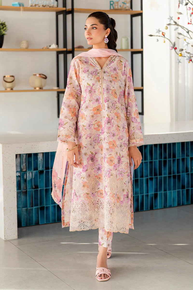 Baroque – Luxury Embroidered Printed Lawn 3-Piece Unstitched Suit | UF-4099