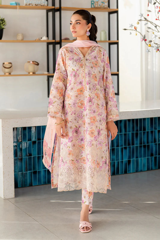 Baroque – Luxury Embroidered Printed Lawn 3-Piece Unstitched Suit | UF-4099