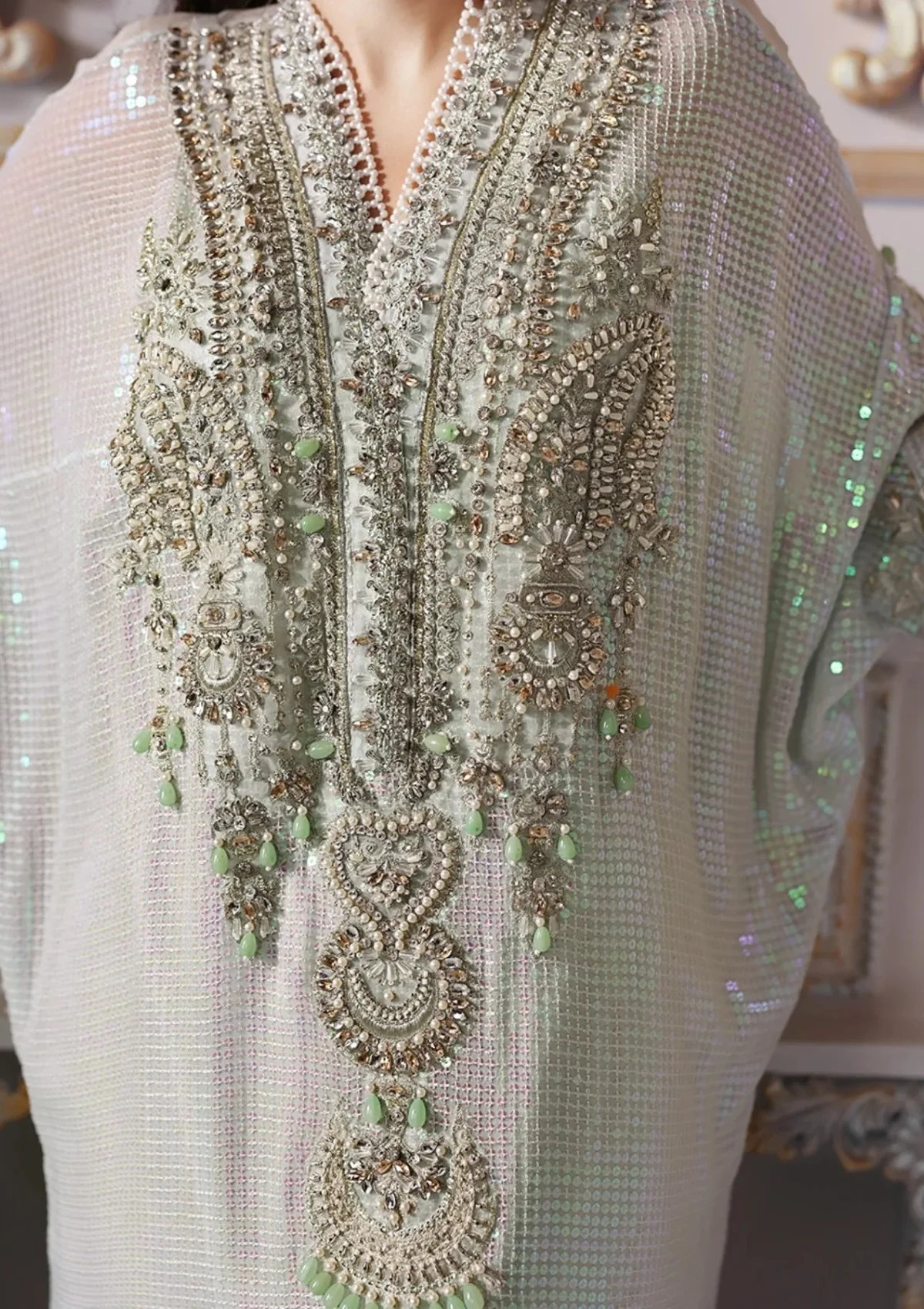 Maria B – 3-Piece Unstitched Embroidered Chiffon Suit | BD-3005