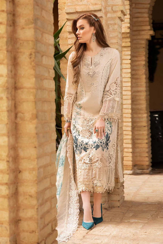 Maria.B Unstitched Embroidered Luxury Lawn 3Pc Suit