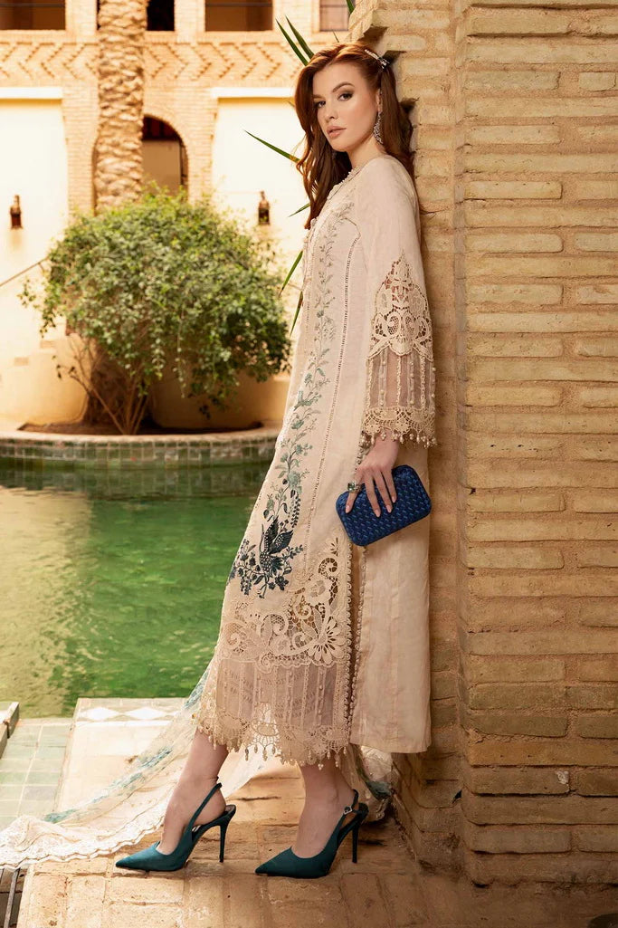 Maria.B Unstitched Embroidered Luxury Lawn 3Pc Suit