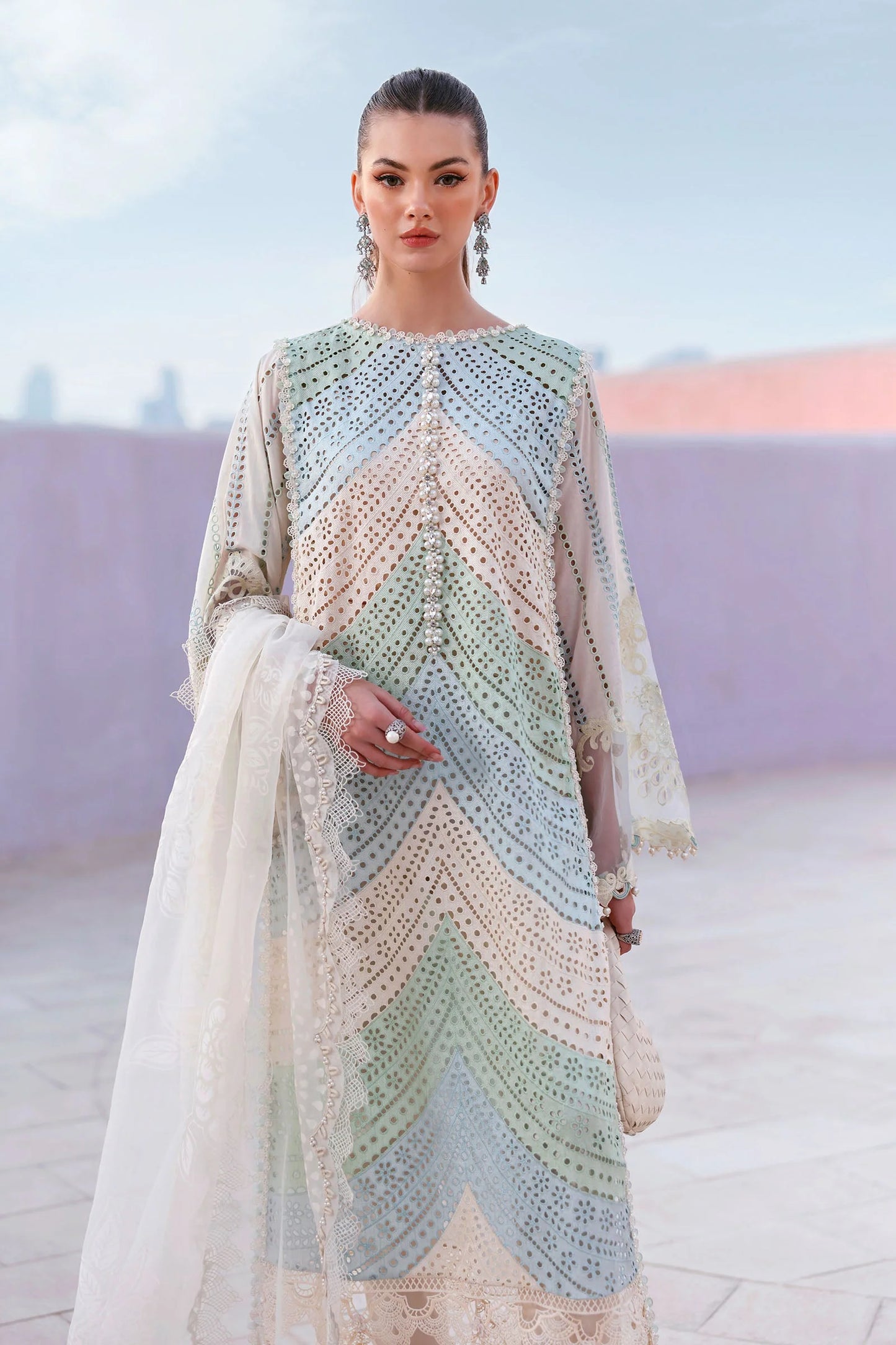 Maria.B Luxury Lawn Unstitched Embroidered Suit