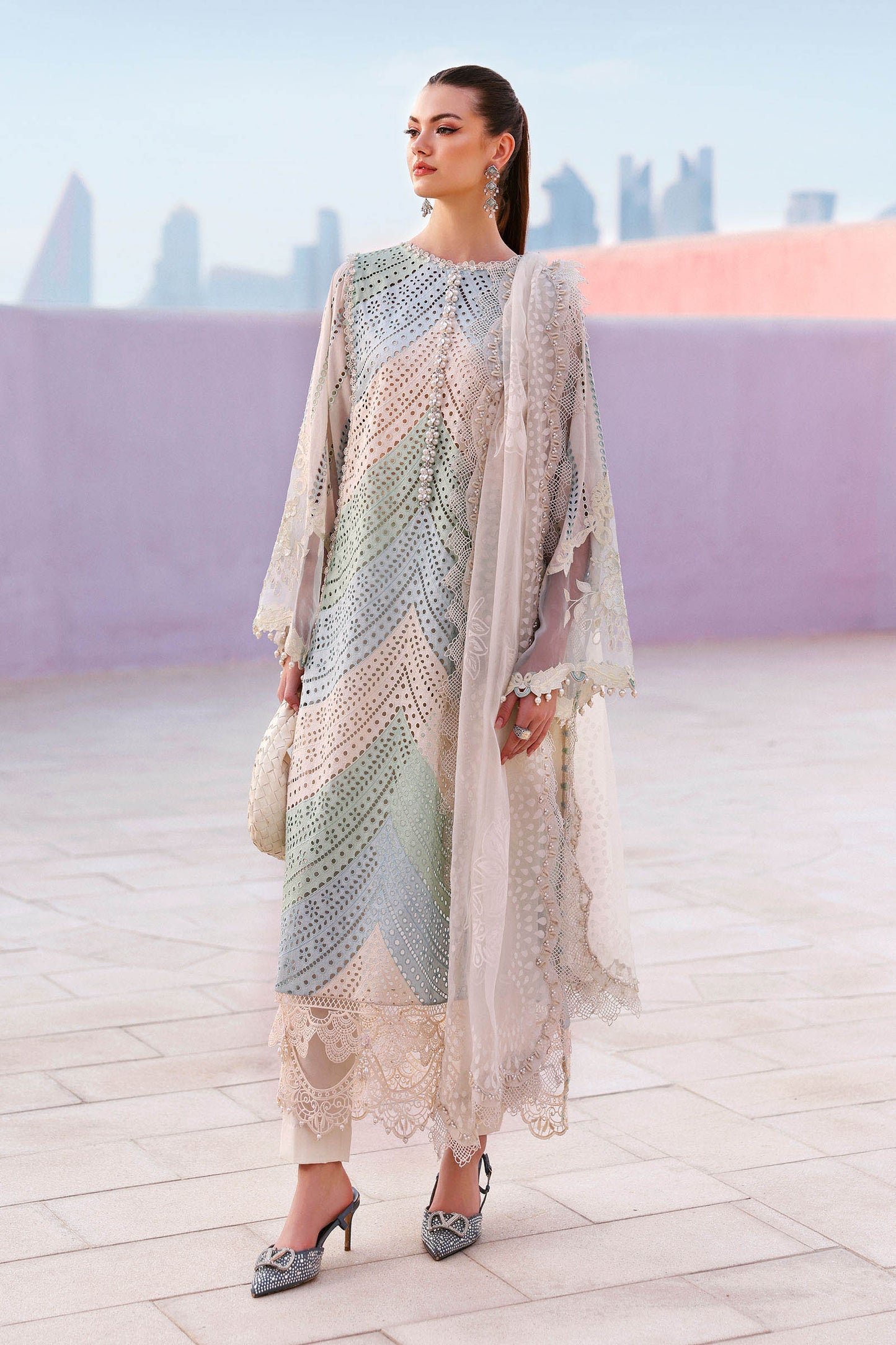 Maria.B Luxury Lawn Unstitched Embroidered Suit