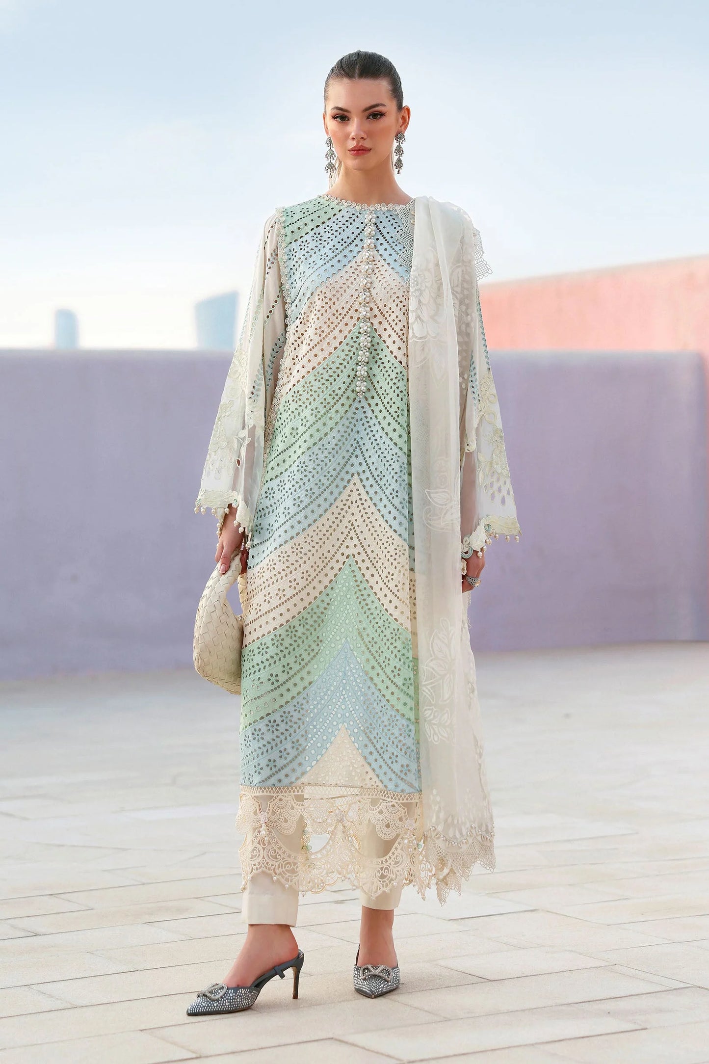 Maria.B Luxury Lawn Unstitched Embroidered Suit