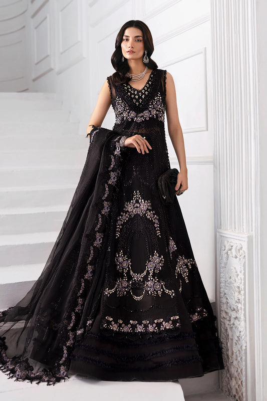 Maria B 3 Piece Unstitched Embroidered Organza Suit | BD-3004