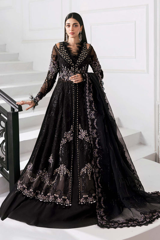 Maria B 3 Piece Unstitched Embroidered Organza Suit | BD-3004