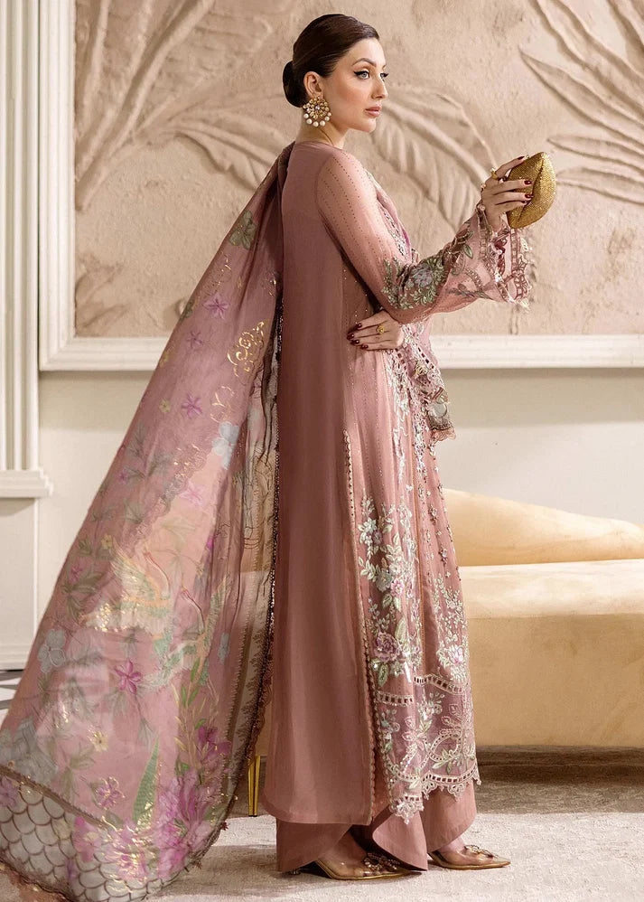 Maria B Chiffon Embroidered 3Pc Semi-Stitched Suit