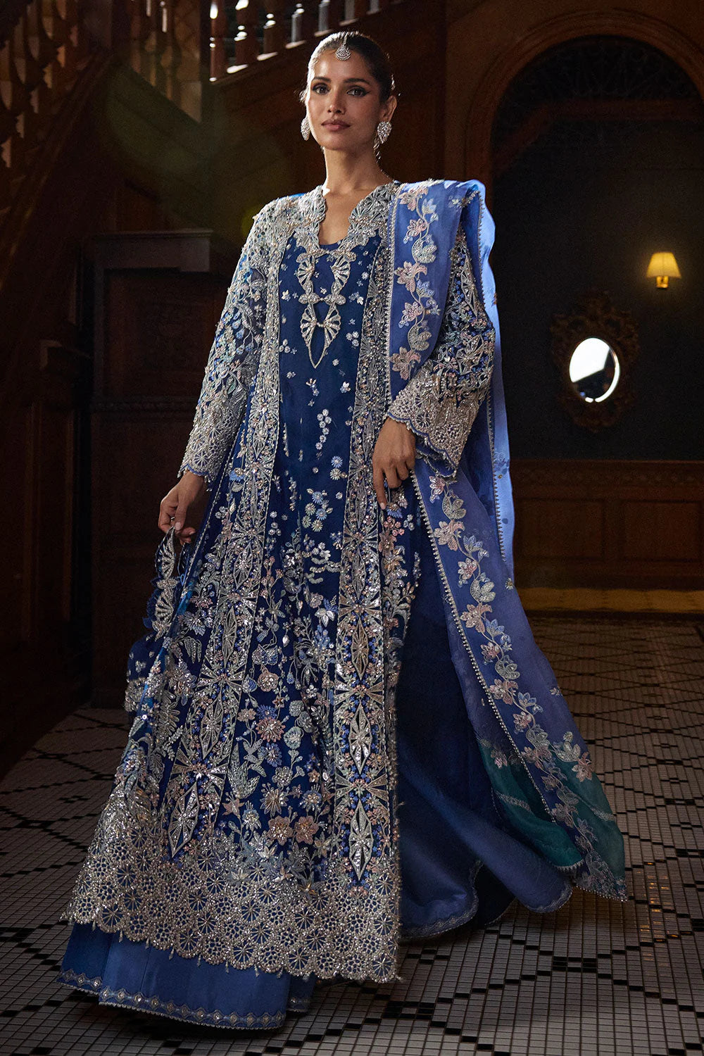 Soraya Lumene Embroidered Luxury Net Unstitched 3Pc Suit