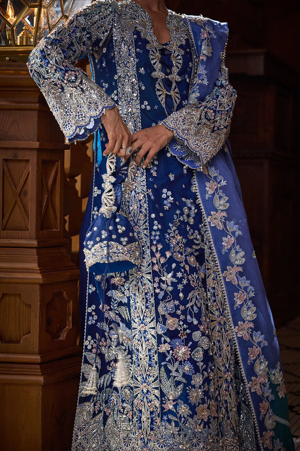 Soraya Lumene Embroidered Luxury Net Unstitched 3Pc Suit