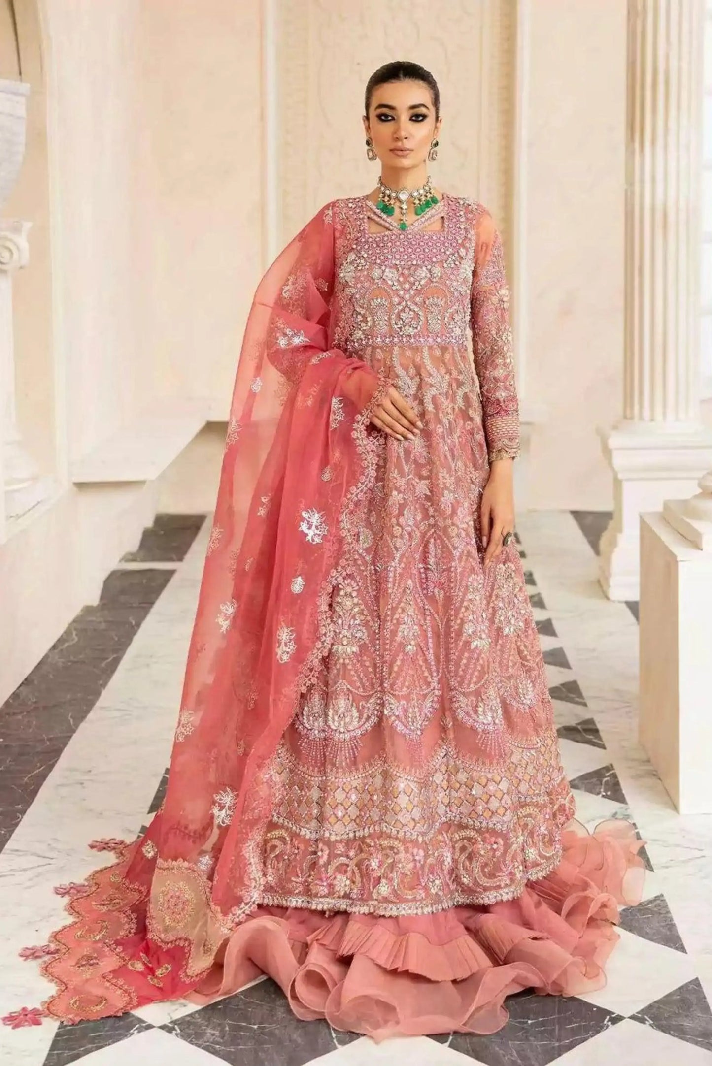 Elaf ECH-06 Pareezah | Celebration Handwork ’23 | 3-Piece Unstitched Chiffon Suit