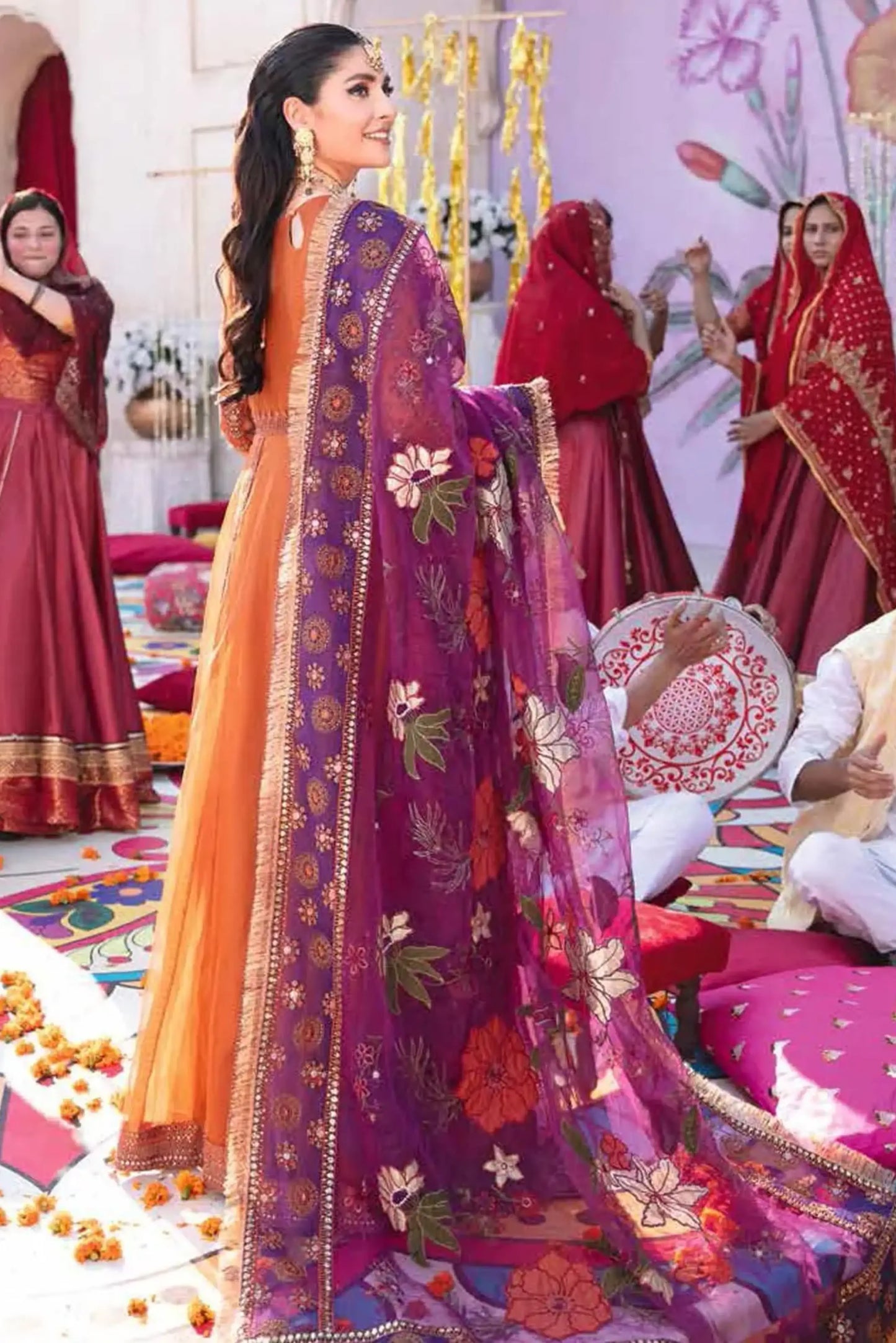 Nureh Jhoomro – Luxury Unstitched Formal 3-Piece Suit | NL-36 Naubahar