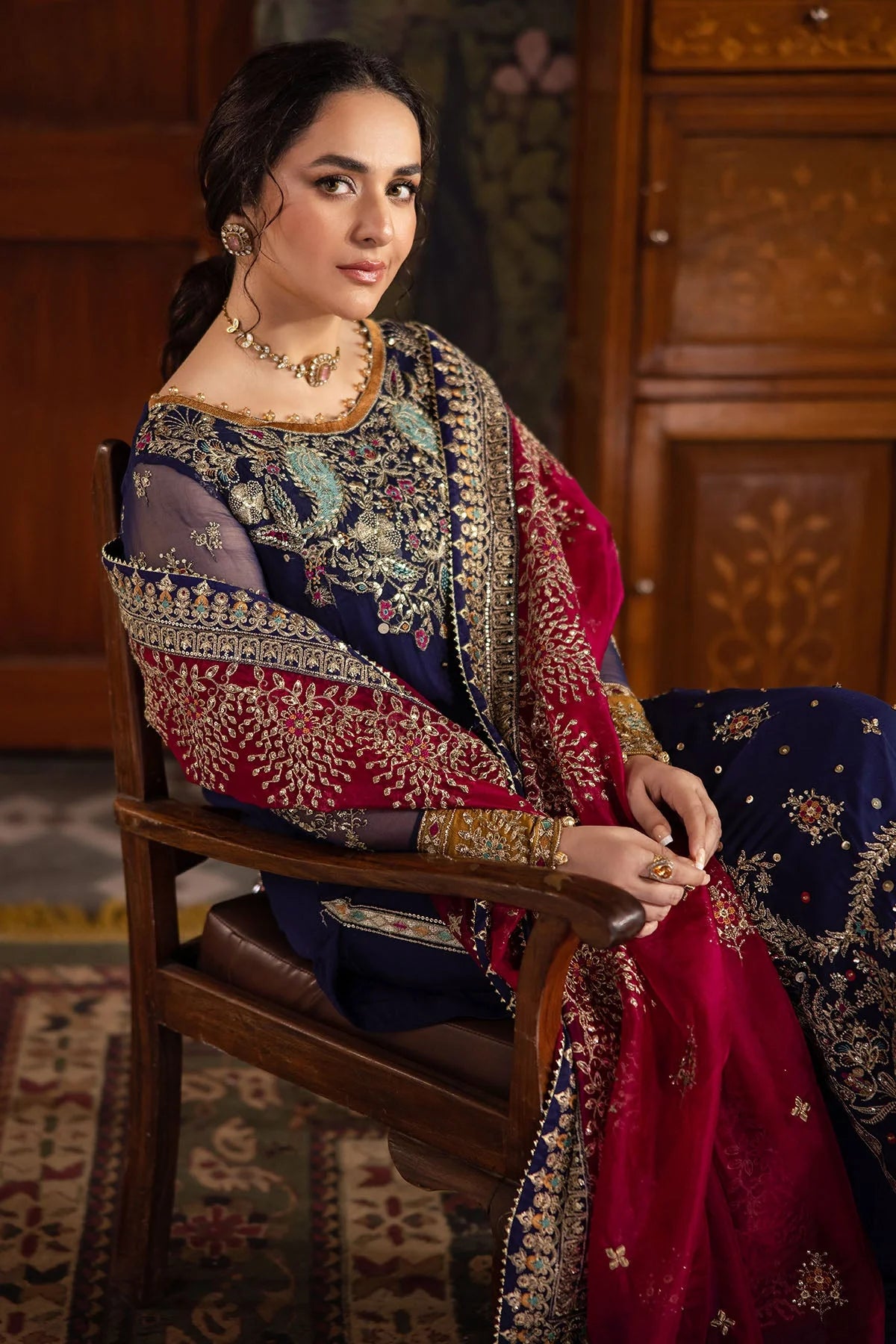 Nureh Alfaaz-Embroidered Unstitched 3 Pcs Suit