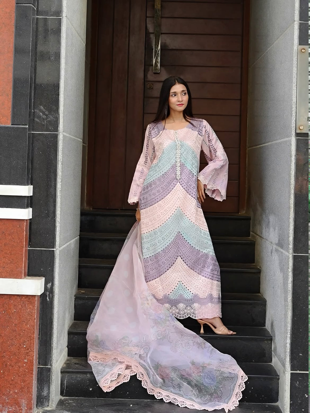 Maria.B Luxury Lawn Unstitched Embroidered