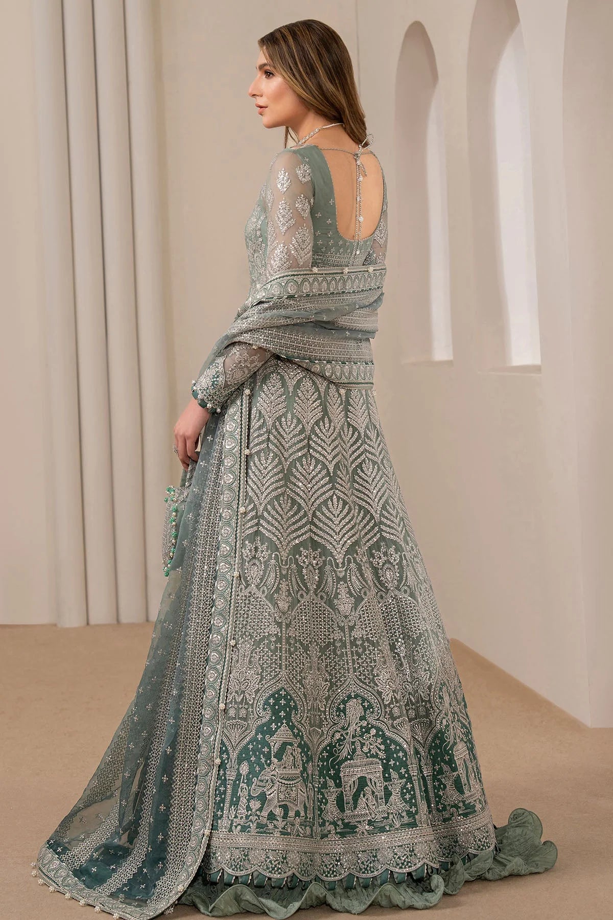 Jazmin - Embroidered Chiffon Unstitched 3Pc Suit