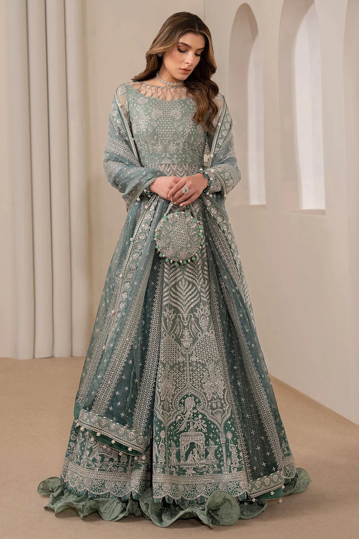 Jazmin - Embroidered Chiffon Unstitched 3Pc Suit
