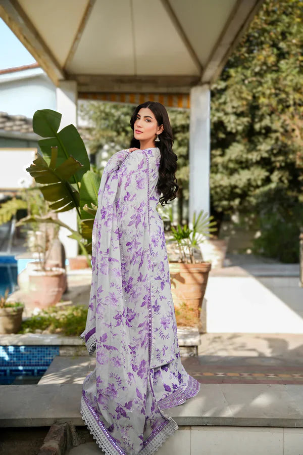Aneela – Luxury Embroidered Lawn 3-Piece Unstitched Suit