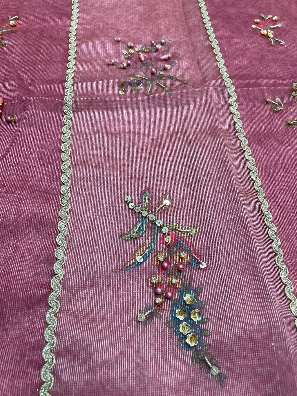 Noor by Saadia Asad Embroidered Cotton Net Unstitched 3Pc