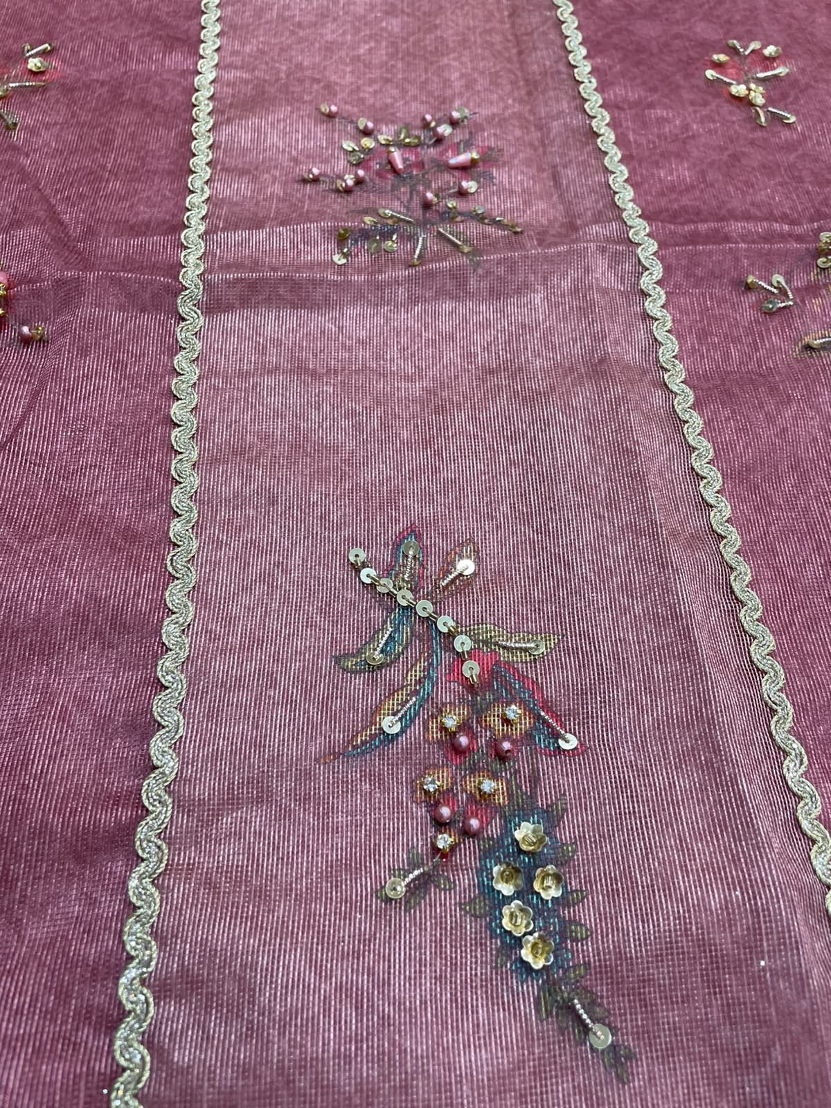 Noor by Saadia Asad Embroidered Cotton Net Unstitched 3Pc