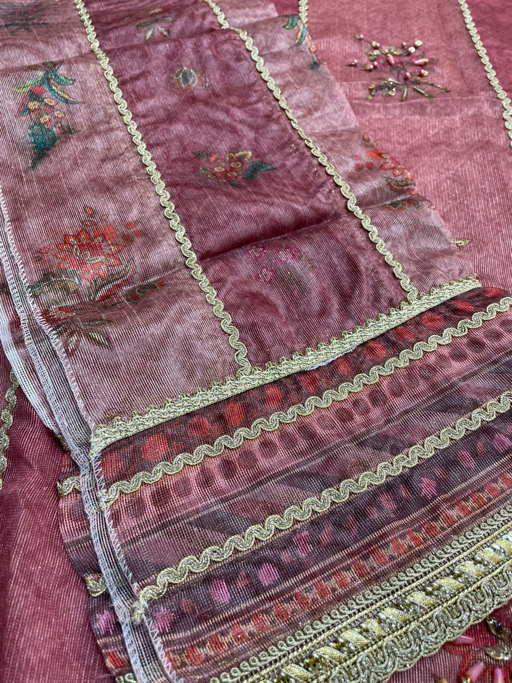 Noor by Saadia Asad Embroidered Cotton Net Unstitched 3Pc
