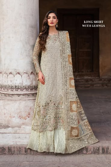 Iznik Organza hand Embellished & Embroidered 3 Piece Dress