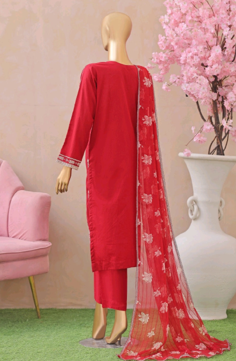 3d Floral Embroidery Lawn -05
