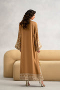 Luxury Embroidered Lava Silk Kaftan – 2Pc Suit