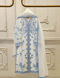 3Pc Stitched Lawn Suit with Chiffon Dupatta