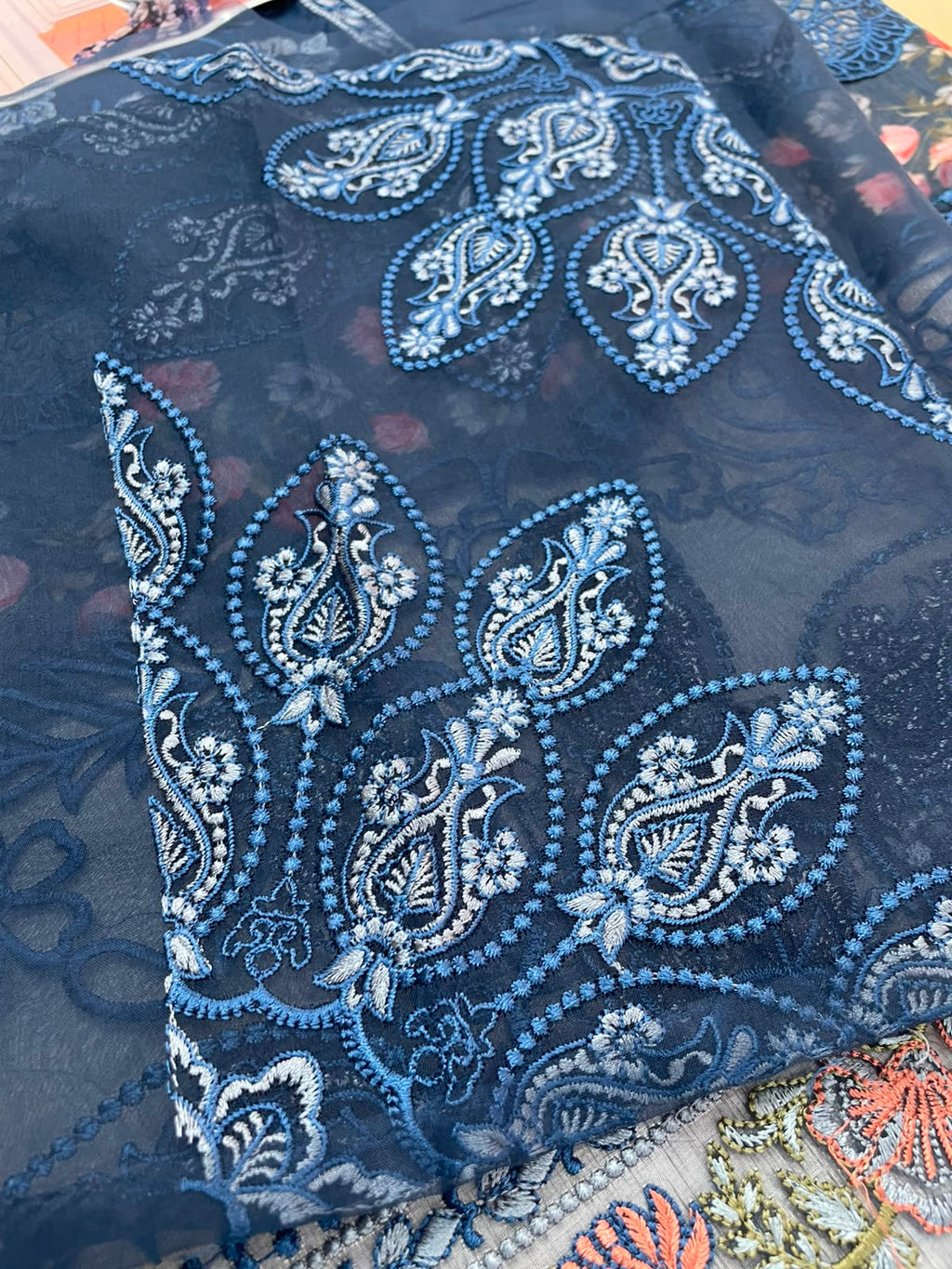 Elaf Blue Luxury Lawn Collection