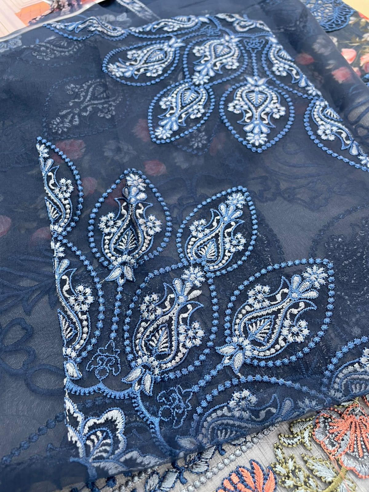 Elaf Blue Luxury Lawn Collection