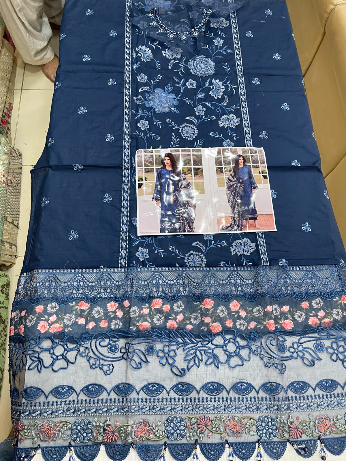 Elaf Blue Luxury Lawn Collection