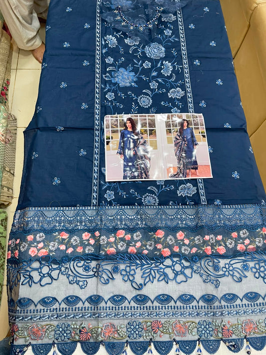 Elaf Blue Luxury Lawn Collection
