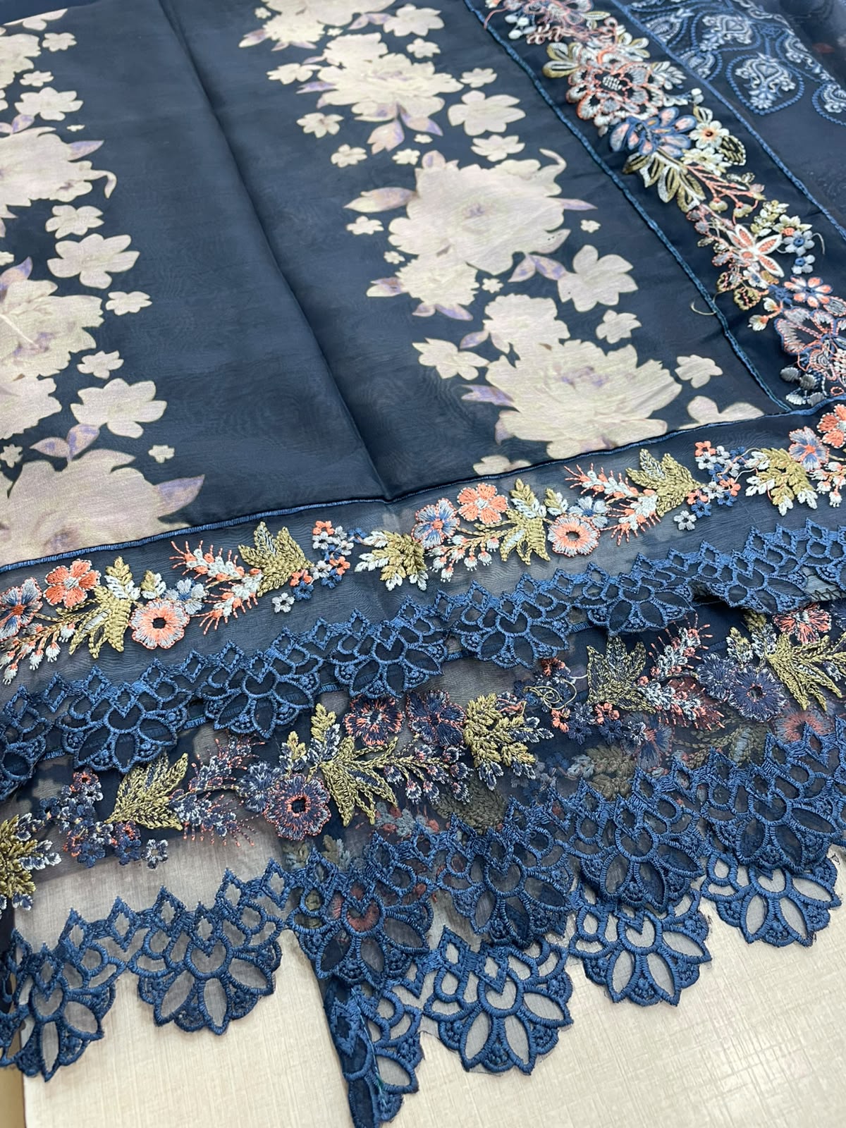 Elaf Blue Luxury Lawn Collection
