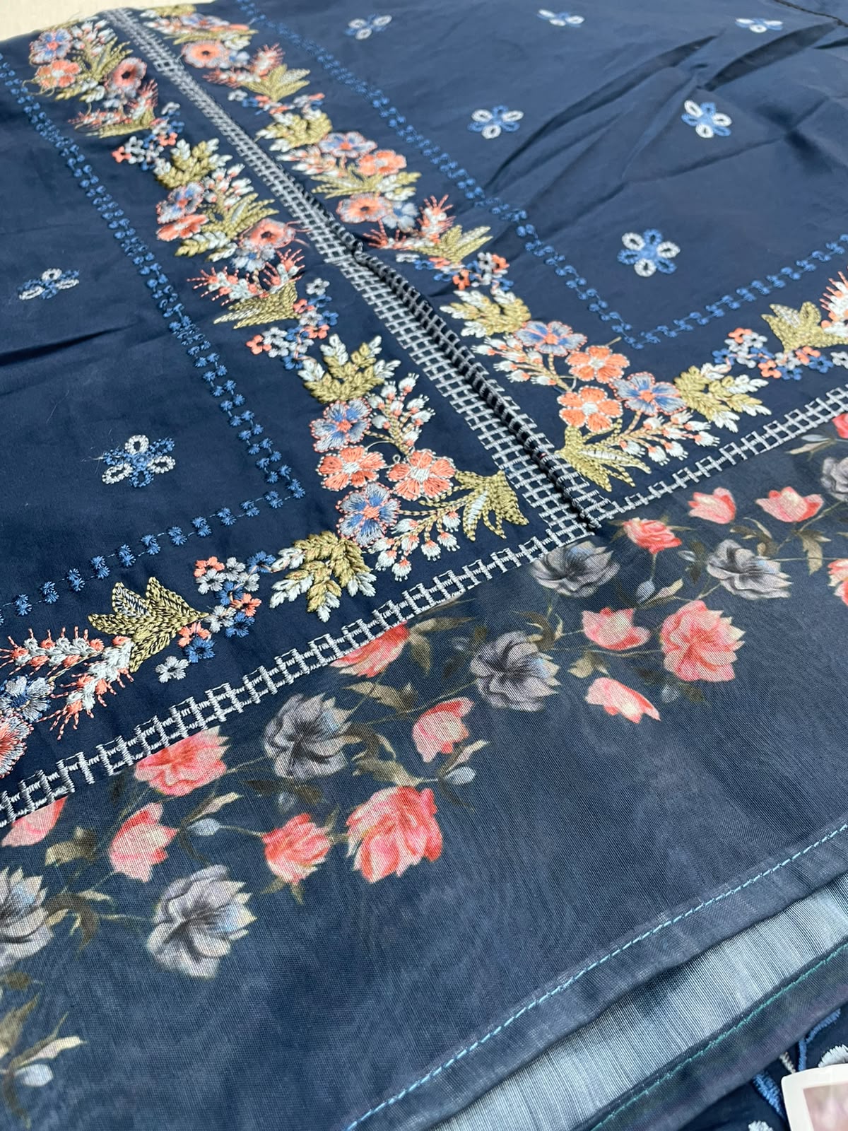 Elaf Blue Luxury Lawn Collection