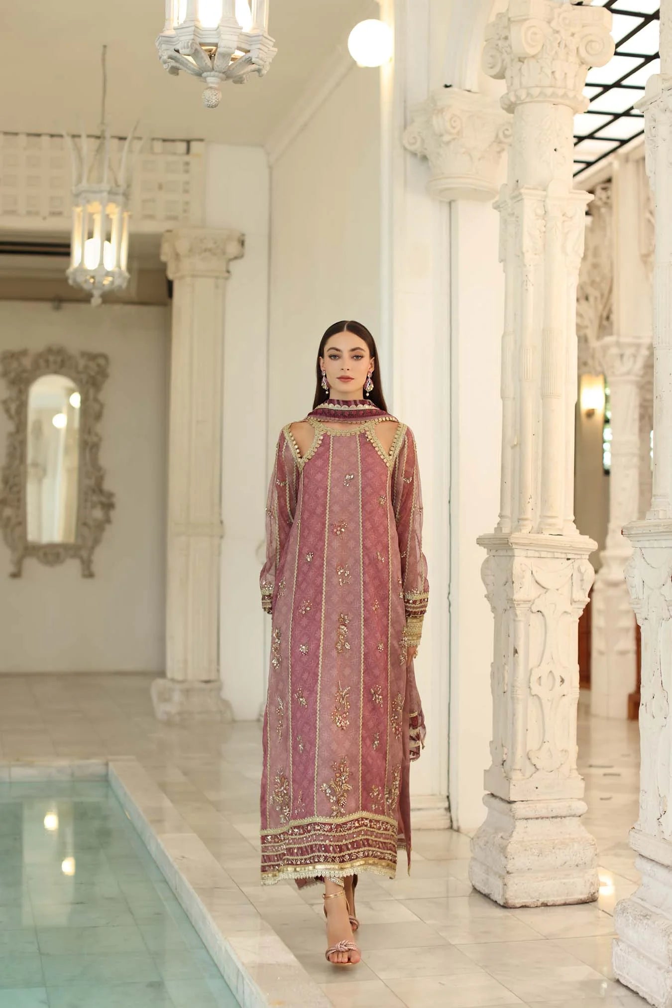 Noor by Saadia Asad Embroidered Cotton Net Unstitched 3Pc